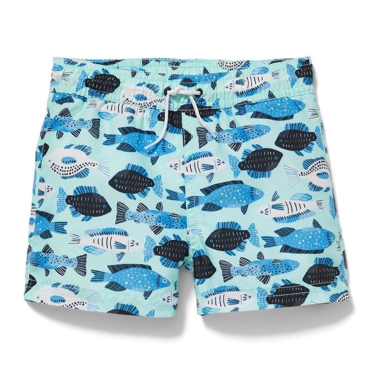 Janie And Jack Fish Print Swim Trunk 1824m  Nwt